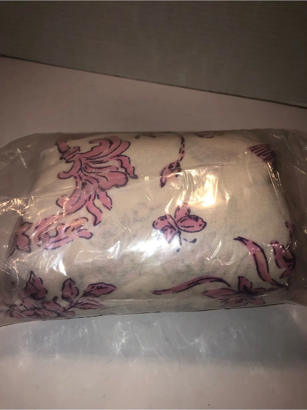 Urban Outfitters Pink Preppy Toile Patterned Shower Curtain Cottagecore